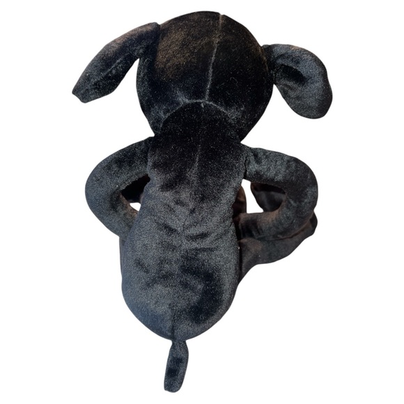 Russ Black Labrador Dog Plush Long Legs Arms Stuffed Hook And Loop Hanger 22" - Picture 4 of 8